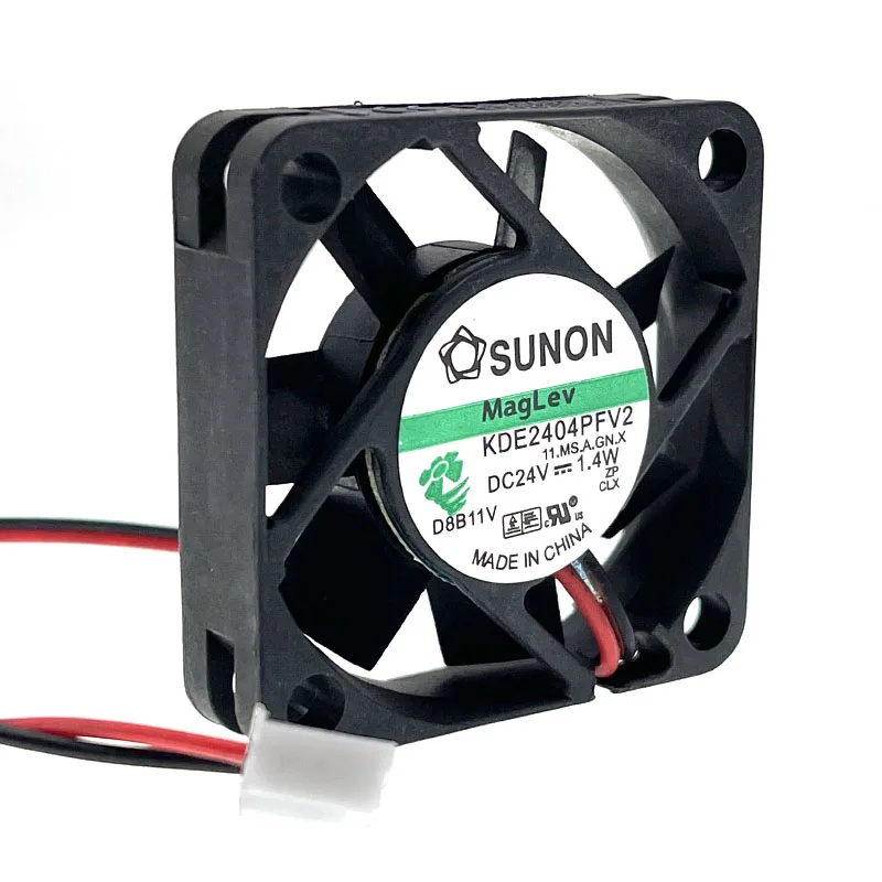 Miniventilador de refrigeración para SUNON, ventilador de 24V, KDE2404PFV2, 40mm, 4cm, 4010, 1,4 W, 2 pines, Enfriador de alta velocidad - imagen 2