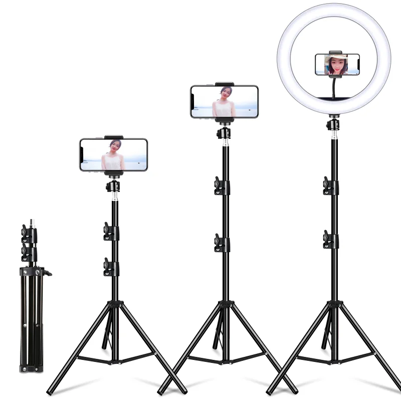 Trípode para fotografía, soportes de luz para estudio fotográfico, Softboxes con luces, Kits de iluminación para vídeo, 50, 160 y 200CM - imagen 4