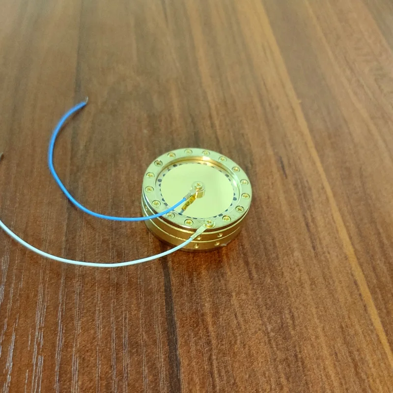 Micrófono de estudio de grabación capacitivo chapado en oro de 34mm con cabezal de sonido de diafragma grande