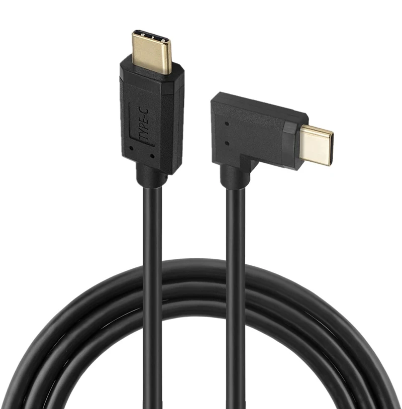 Adaptador de conector macho tipo C USB-C tipo C macho a tipo C macho, Cable 4K de 0,3 m, 1m, Gen2, 10Gbps, 90 grados, izquierdo, derecho, en ángulo arriba y abajo - imagen 5