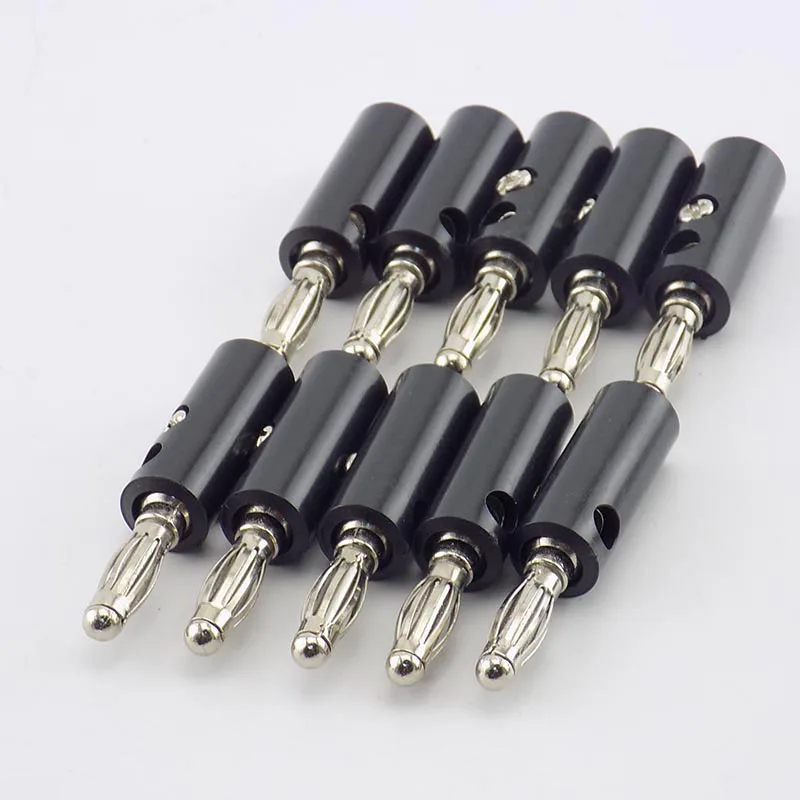 Conectores de placa Banana de 4mm, 1/10 piezas, rojo y negro sin soldadura para Audio, altavoz, vídeo, Musical, adaptador DIY H10 - imagen 3