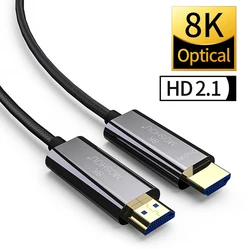 Cable HDMI 2.1 fibra óptica 8K HDR 4K 120Hz para TV PS5 Samsung QLED