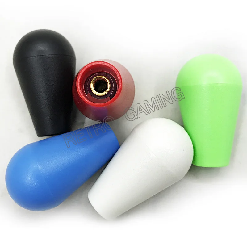 Cabeza de bola elíptica transparente, Joystick de Arcade, bola superior de 5x3cm, Topball de palo de estilo americano para Joystick Sanwa, 10 colores, 1 unidad - imagen 5
