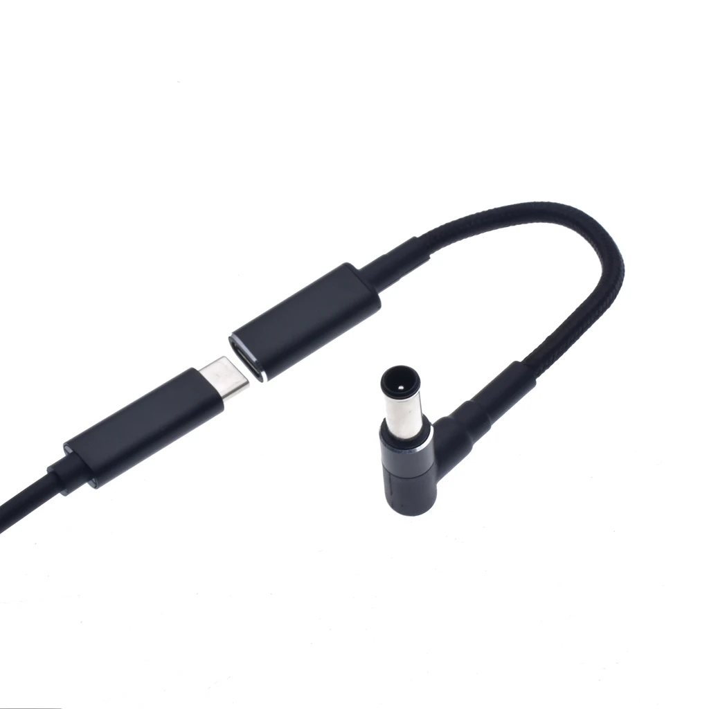 Convertidor de enchufe macho USB tipo C a 6,5x4,4, 6,5x4,4mm, 100W, Cable de carga para ordenador portátil Sony, LG, Notebook, PC, adaptador de fuente de alimentación - imagen 3