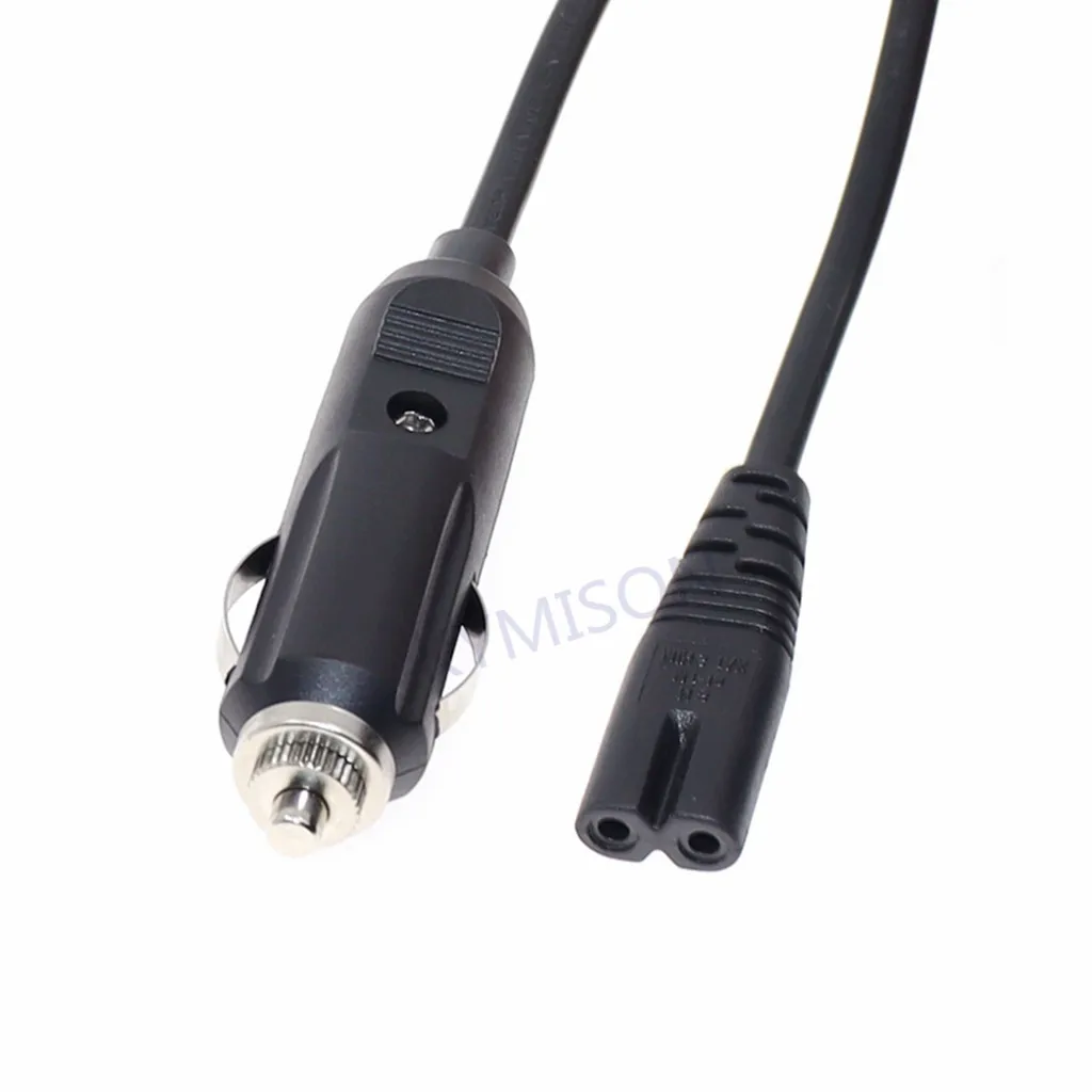Cable adaptador de corriente Universal de 2 pines para caja enfriadora de coche Mini frigorífico DC12V 24V Cable de encendedor de cigarrillos de coche con fusible de 10A - imagen 3
