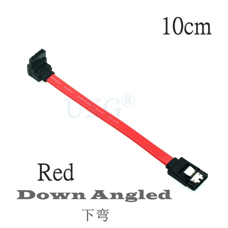 Disco duro SATA 3,0 de 10CM, Cable de datos de 6 Gb/s Serial ATA, conector 180 en ángulo de 90, adaptador SATA3 SATAIII de 6Gbps, 5 unidades - imagen 3