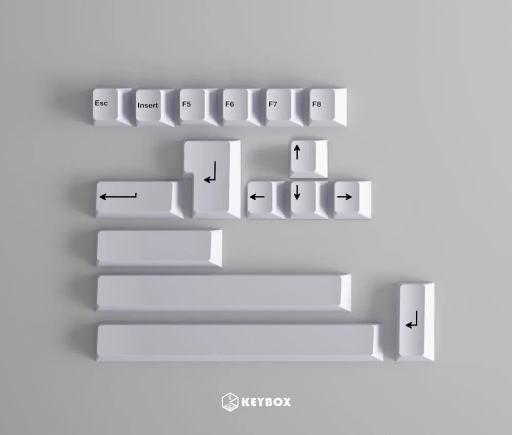 GeekArk-teclas de colores BPT con lazo, acentos en blanco liso, sublimación, perfil de cereza - imagen 2