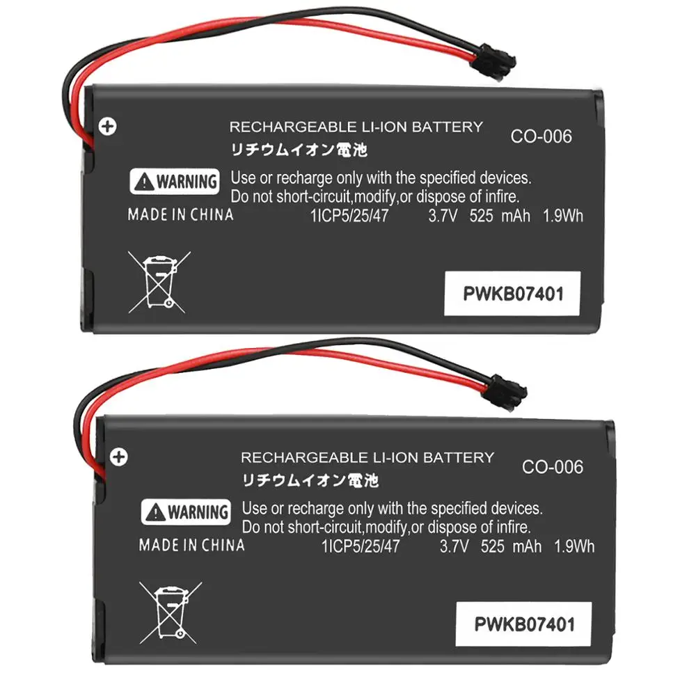 2 uds 525mAh baterías de iones de litio para Nintendo SWITCH NS joy-con Gamepad controlador de juego reparación batería de alimentación HAC-006 HAC-016