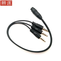 Adaptador Audio 3,5mm TRS Hembra Oro – Divisor Cable 30cm