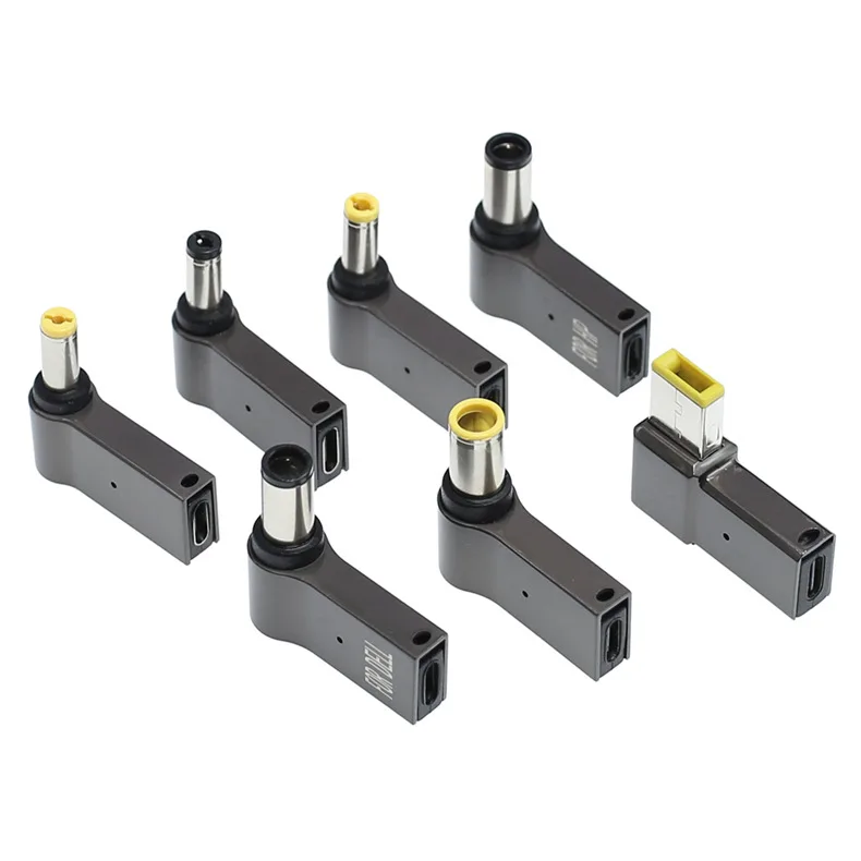 Convertidor de enchufe PD de 100W tipo C hembra a 7,4x5,0mm 4,5x3,0mm 5,5x2,5mm conector Jack de salida CC para ordenador portátil macho - imagen 3