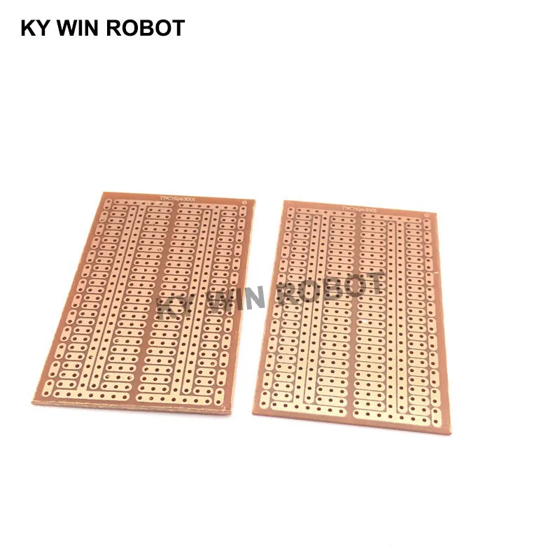 2 unids/lote DIY 4,5*7CM prototipo de papel PCB placa de circuito de matriz de experimento Universal 4,5x7CM - imagen 5