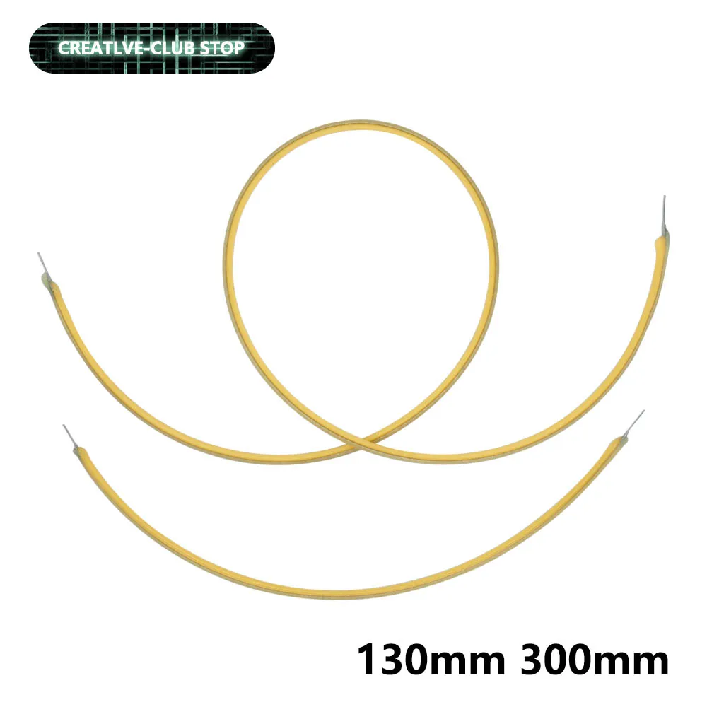10 Uds 130mm 300mm filamento LED Flexible blanco frío cuentas de lámpara suave diodo DC3V para accesorios de bombilla Edison Retro luz en espiral DIY