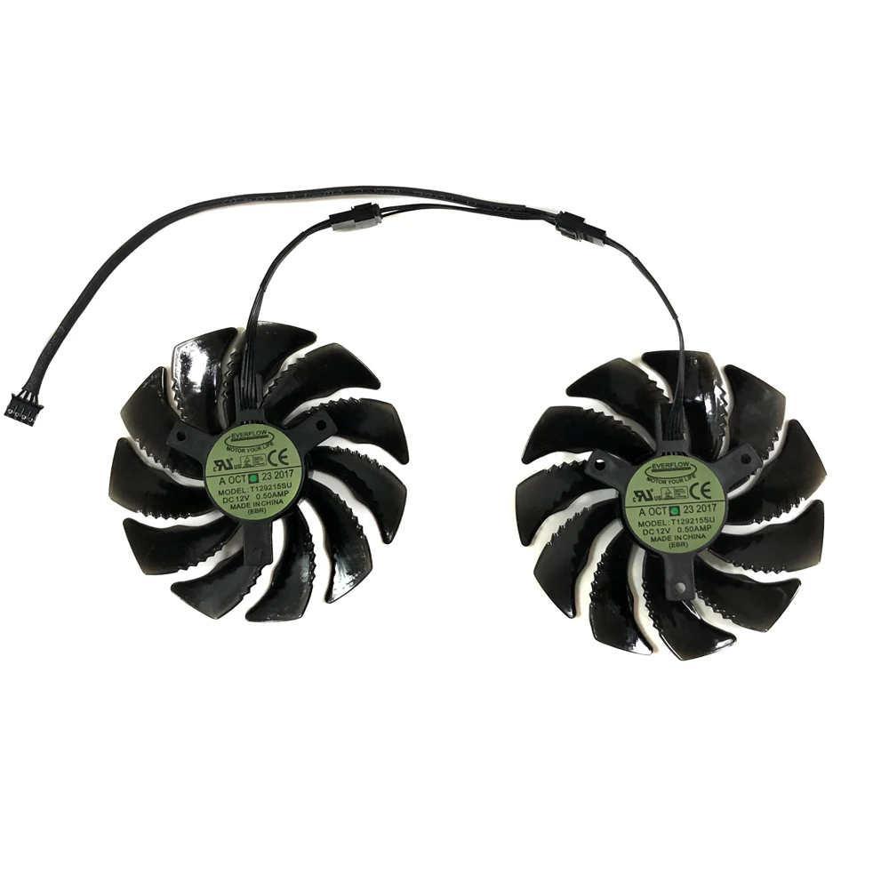 2 unids/set, T129215SU, PLD09210S12HH, ventilador de tarjeta de vídeo gráfica enfriador GPU para GIGABYTE P106-100 6G GTX 1660 GTX1650 SUPER - imagen 5