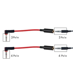 Cable de Audio 3,5 mm Angulado Macho a Hembra para Micrófono
