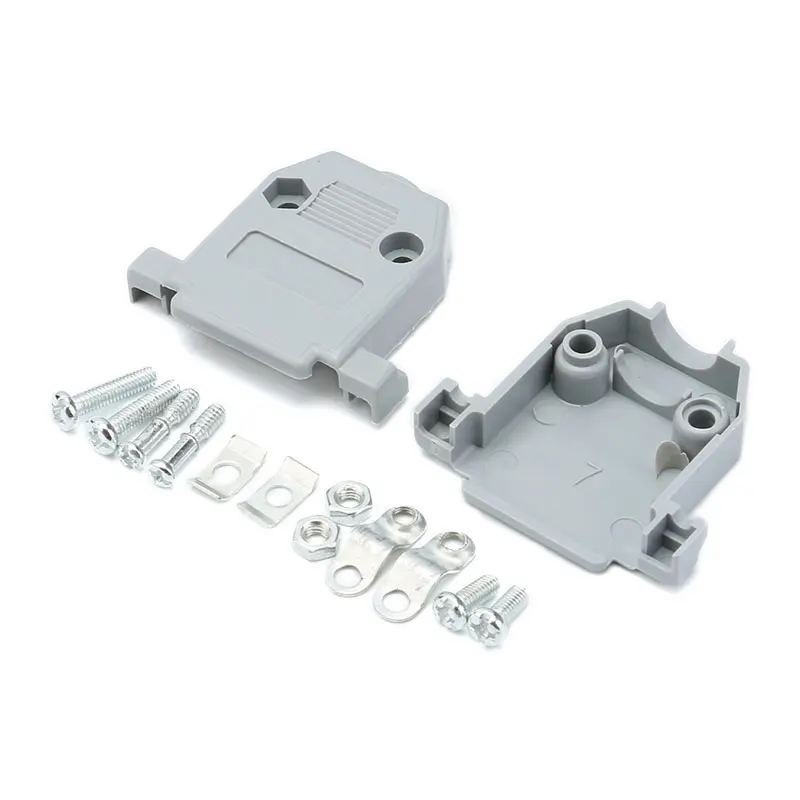 Carcasa de plástico DB9, carcasa de serie moldeada, 10 unidades por lote