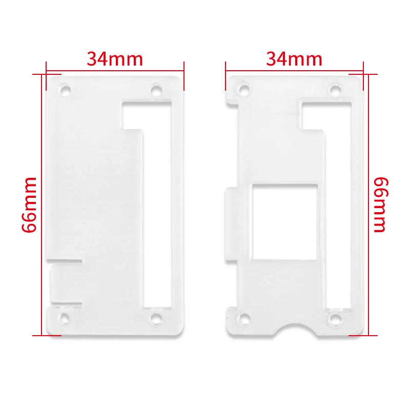 Raspberry Pi Zero 2 W Caja de acrílico Negro transparente Carcasa azul Disipador de calor de enfriamiento pasivo opcional para Raspberry Pi Zero 2 W - imagen 5