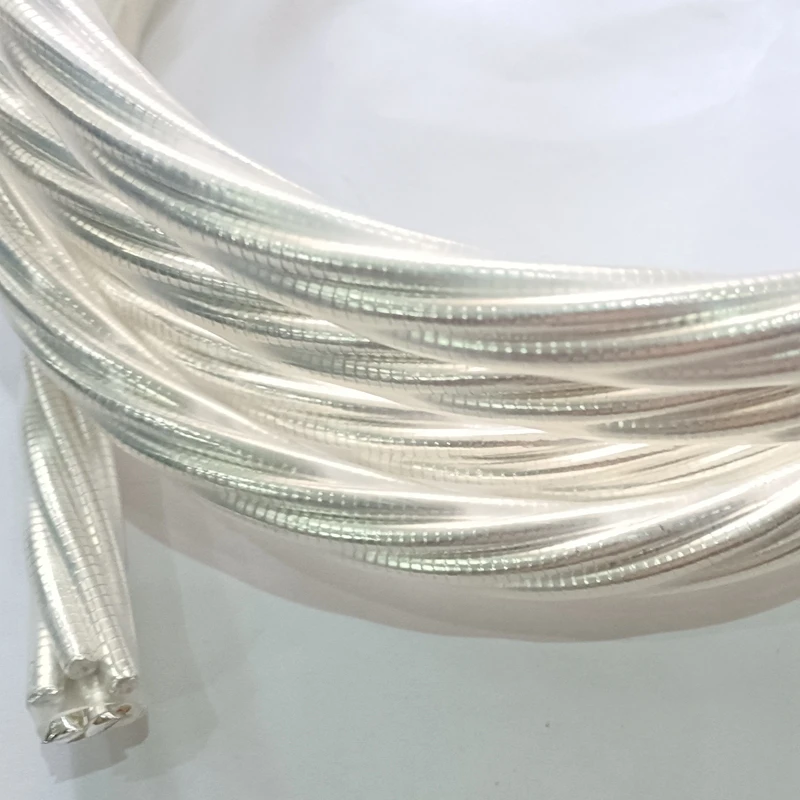 Cable Chapado en plata de alta gama 6N OFC, cable de alimentación de Audio Hifi a granel, amplificador de referencia superior, cable de alimentación para reproductor de CD - imagen 2