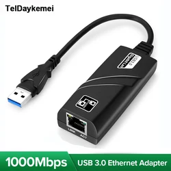 Adaptador USB-C a Ethernet Gigabit 10/100/1000 Mbps para PC