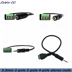 Balun Vídeo 3,5 mm Macho – Terminal Tornillo Estéreo