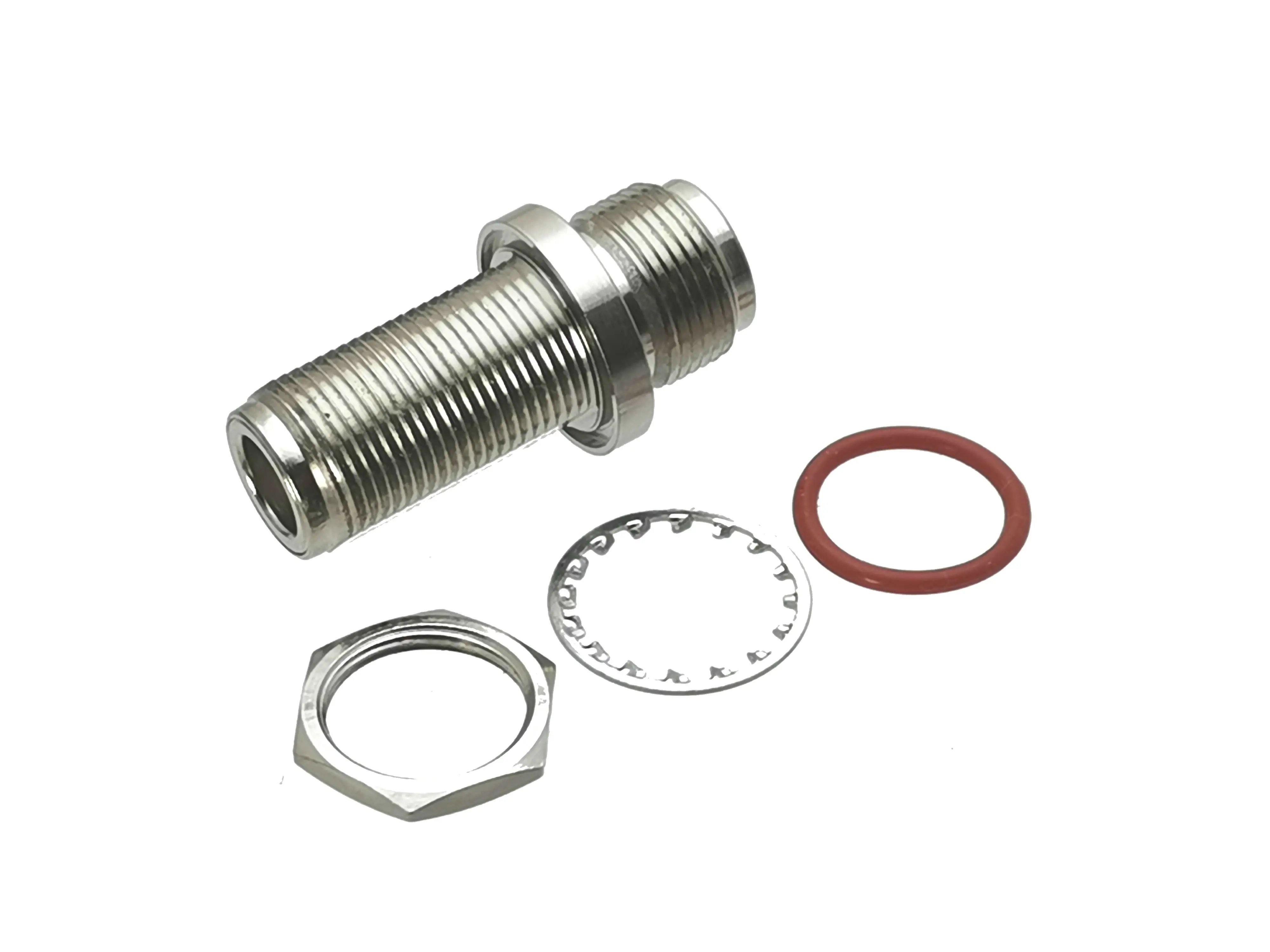 1 Uds conector N hembra Jack mamparo a tuerca adaptador RF Coaxial de alta calidad - imagen 3
