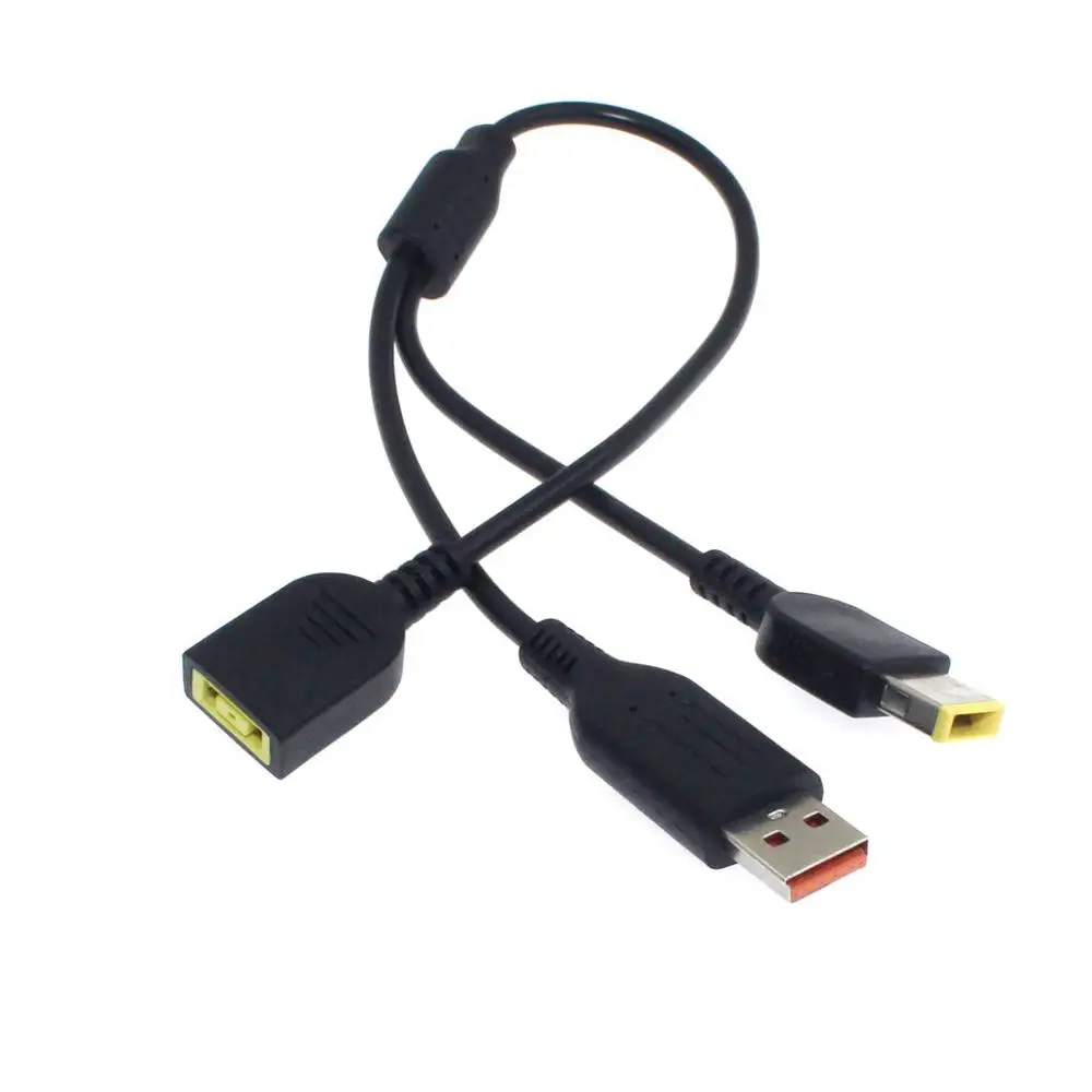 Cable adaptador de corriente de CC, conector cuadrado hembra a cargador USB especial macho para Lenovo thinkpad, yoga3-14, yoga 900, 700 - imagen 5