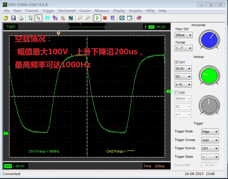 Módulo de control de accionamiento PZT de cerámica piezoeléctrico, amplificador operacional lineal de alto voltaje, salida de alto voltaje de 100V - imagen 4
