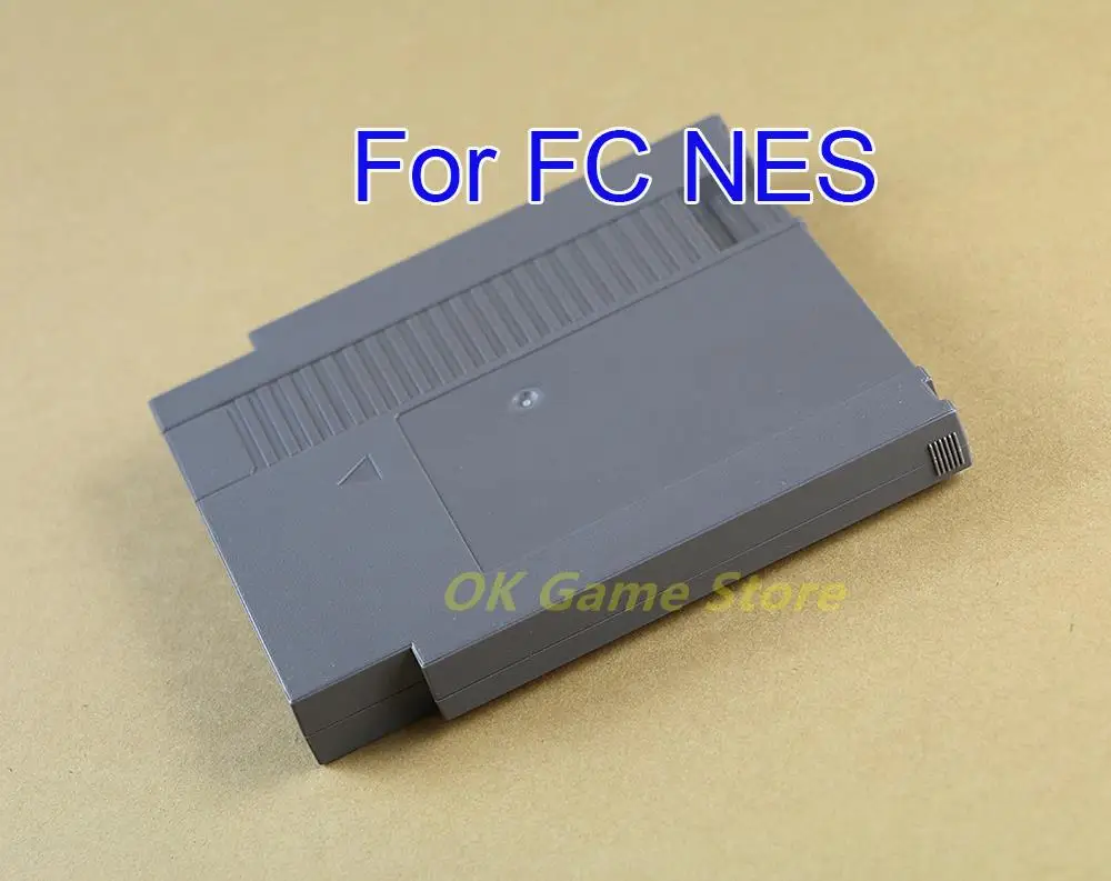 Convertidor adaptador de 5 juegos de 60 pines a 72 pines con chip CIC instalado para sistema de consola NES con estuche de cartucho y destornillador