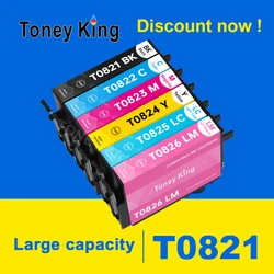 Toney King T0821-T0826 – Cartuchos de tinta para Epson Stylus Photo