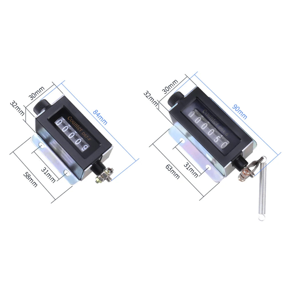 Taidacent-contador de tracción de 5 dígitos, 6 dígitos, Manual, mecánico, Industrial, automático, Cunter - imagen 5