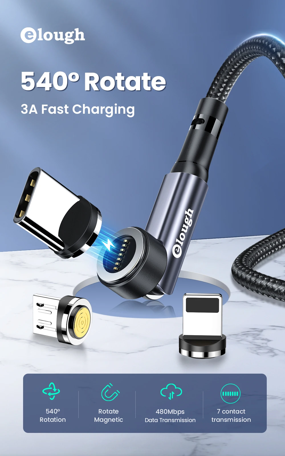 Cable Magnético - Vista del cable magnético