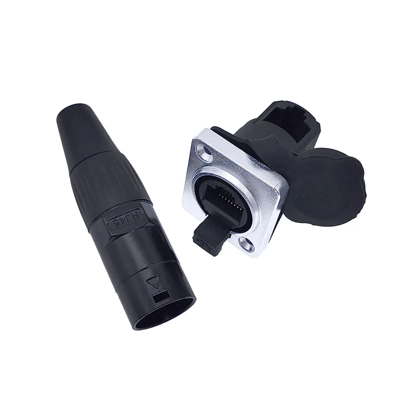 Conector RJ45 Ethernet IP65 para Panel, Estanca Antipolvo - imagen 4