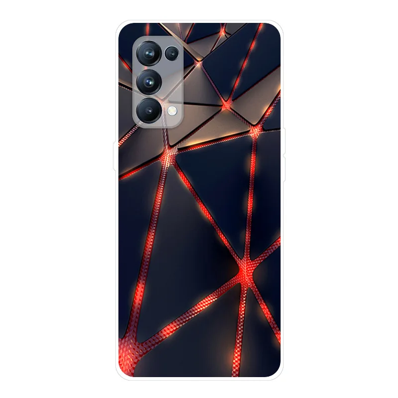 Funda trasera de silicona blanda para móvil, carcasa a prueba de golpes para OPPO Reno 5 Pro 5G, Reno 5G - imagen 2