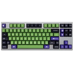 Domikey SA ABS Keycaps Verdes Doble Inyección para Teclado MX