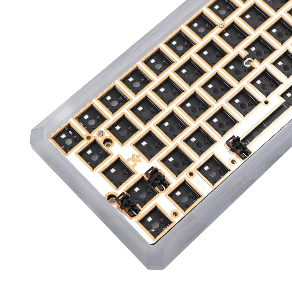 GK64 GK64x GK64xs RGB intercambio en caliente programable Bluetooth con cable CNC placa PCB teclado Cherry MX kit de bricolaje - imagen 5
