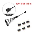 12V 4pin 1 to 5