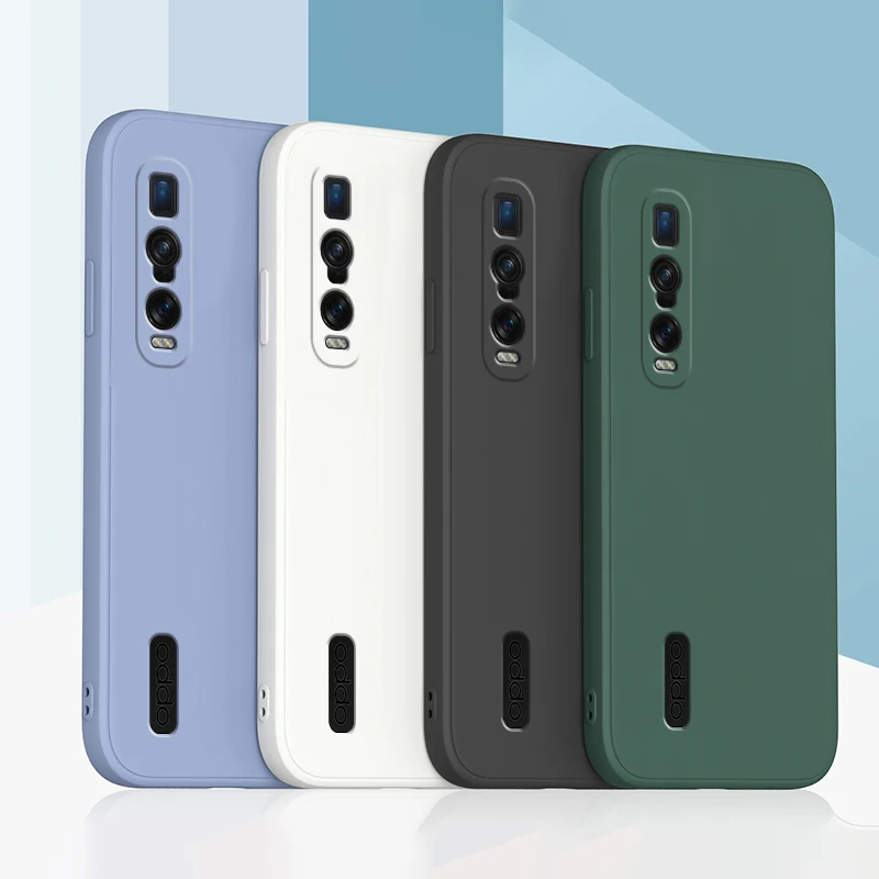 Funda Silicona OPPO Find X2 Pro - Diseño Cuadrado Protector