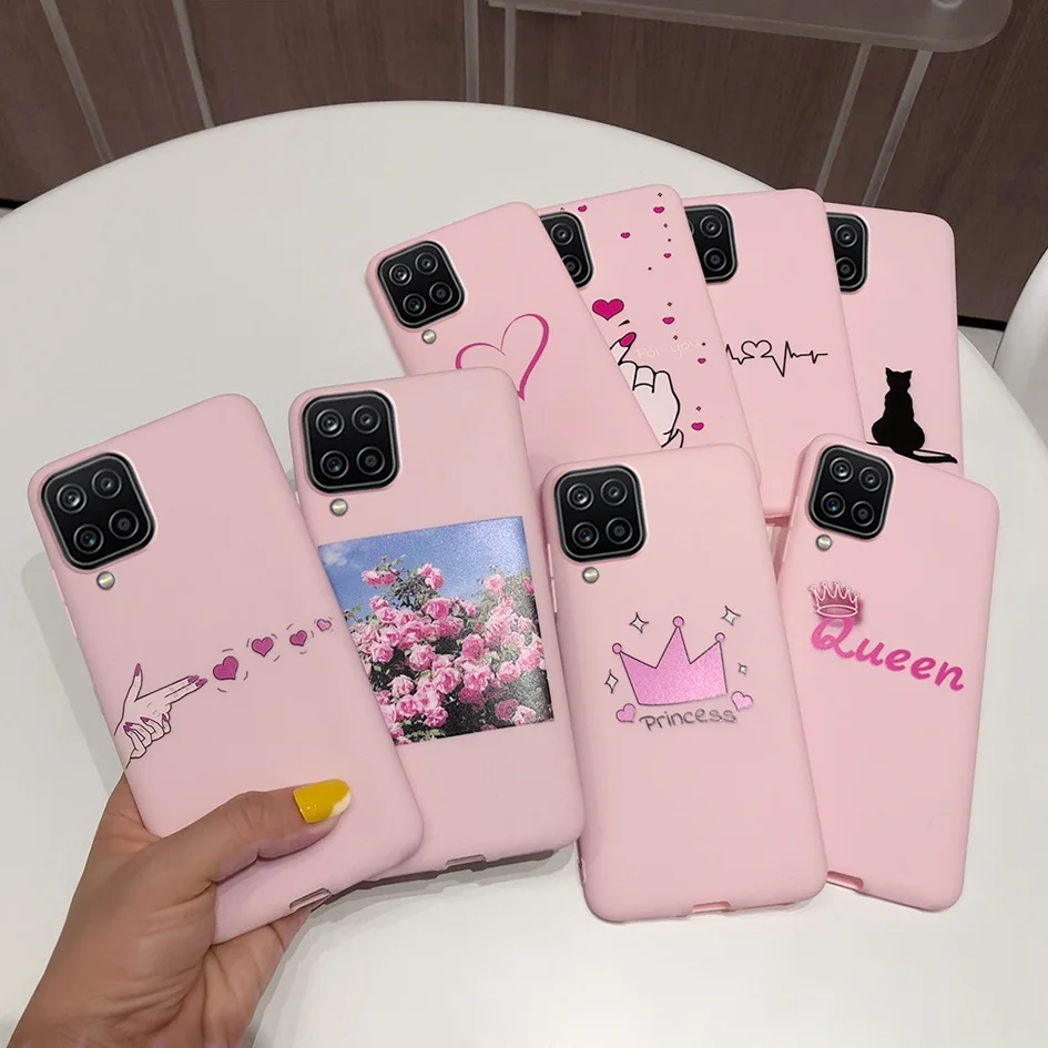 Funda trasera con corazón encantador para Samsung Galaxy A12, A42, 5G, A 12, SM-A125F, A 42, 5G - imagen 3