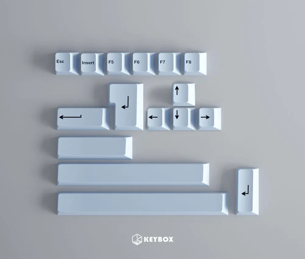 GeekArk-teclas de colores BPT con lazo, acentos en blanco liso, sublimación, perfil de cereza - imagen 5