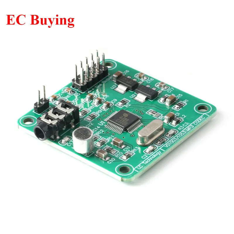 Módulo de reproductor MP3 de Audio VS1053, placa de desarrollo de grabación integrada, codificación SPI OGG, filtro de señal de Control de registro DC 5V, 5 uds./1 ud. - imagen 4