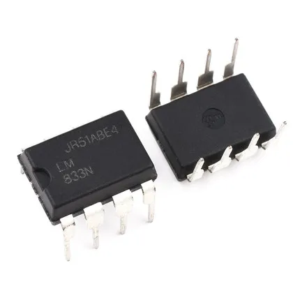 10 Uds LM833N LM833 DIP-8 amplificadores de Audio Lo ruido Audio Dual nuevo original