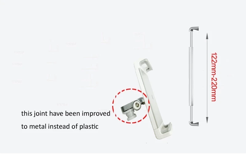 OA-1S aluminio doble brazo giratorio 10 "-15" soporte para ordenador portátil mesa 5 "-14" soporte para tableta almohadilla escritorio montaje agujero abrazadera base plata - imagen 5