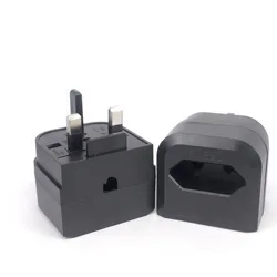 Adaptador Schuko Tipo G UE a Reino Unido con Fusible Seguridad
