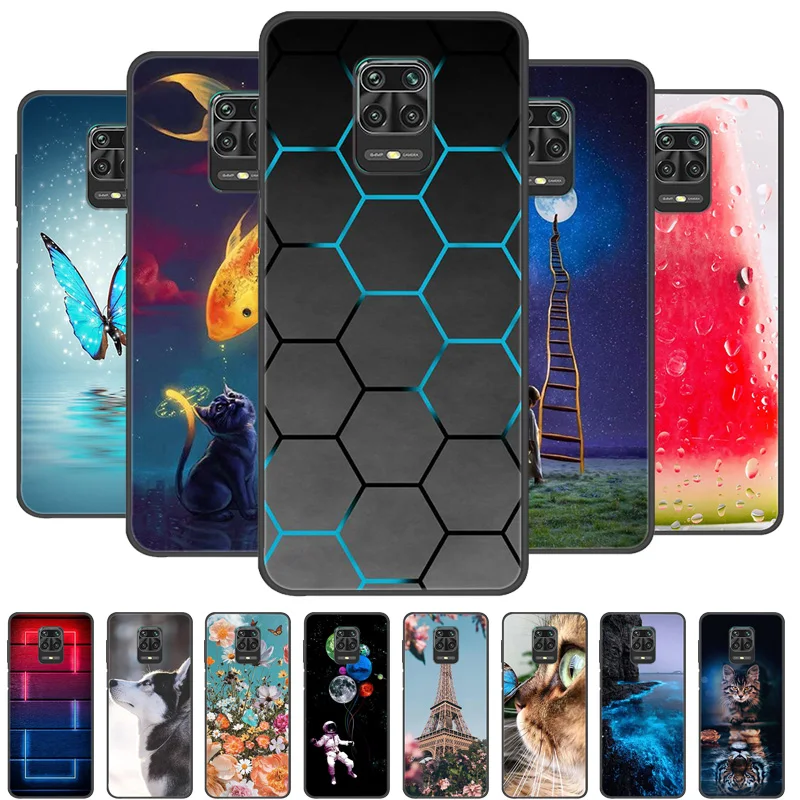 Para Redmi Note 9S funda de silicona suave TPU contraportada para Xiaomi Redmi Note 9Pro Note9 9S funda parachoques Redmi 9 Note9 Pro Coque Capa