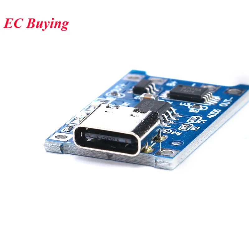20 piezas/1 unidad tipo C USB 5V 1A 18650 TP4056 módulo de cargador de batería de litio placa de carga con protección funciones duales Li-ion - imagen 3