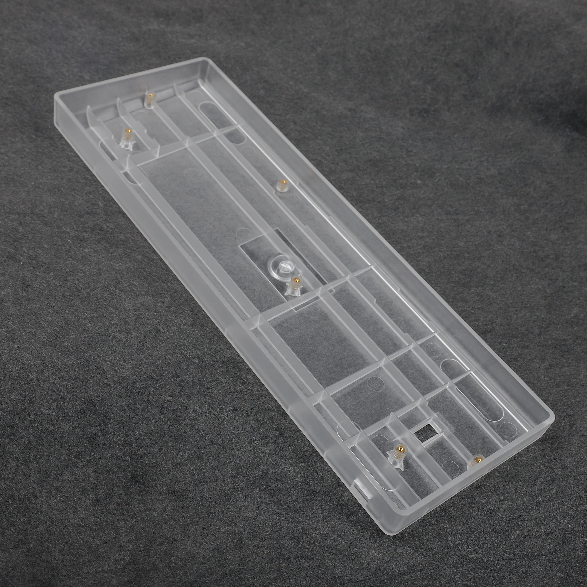 Caja de plástico GH60, brillo blanco leche transparente a través de QMK translúcido a través de PCB para Mini teclado mecánico para jugar 60% 64 - imagen 4