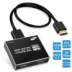Navceker Divisor HDMI 1x2 4K/1080p - para PS4 PS5 Xbox HDTV
