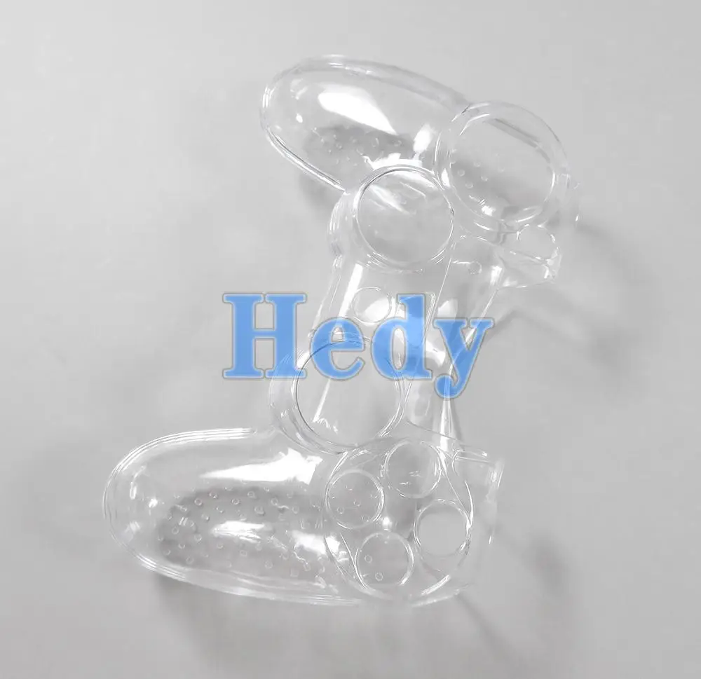 1 Uds. Funda rígida de cristal transparente funda protectora carcasa de piel para Sony PS5 PS4 cubierta transparente antideslizante para PlayStation 4 5 - imagen 2