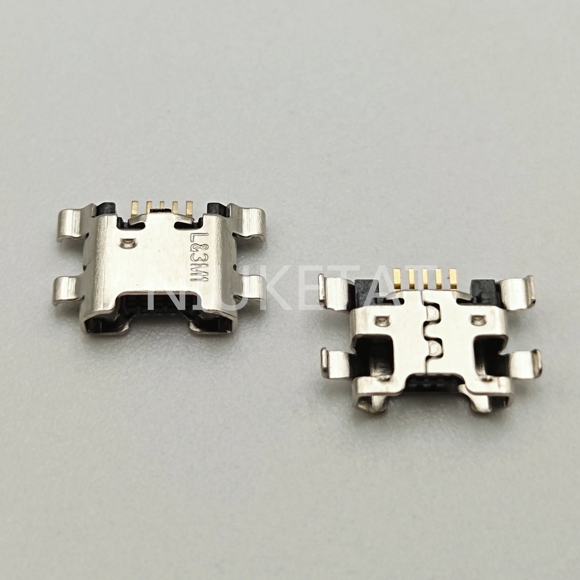 100 Uds Micro USB Jack puerto de toma de carga conector de base 5 pines para HUAWEI 7C 7S 7A 7X 8E HONOR 9 lite Enjoy 8 Plus Y5 Y9 3I - imagen 2