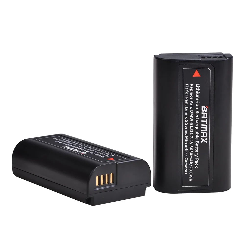 Batmax 3050mAh DMW-BLJ31 DMW BLJ31 BLJ31 batería + cargador Dual USB LCD para cámaras Panasonic LUMIX S1, S1R, S1H sin espejo - imagen 3
