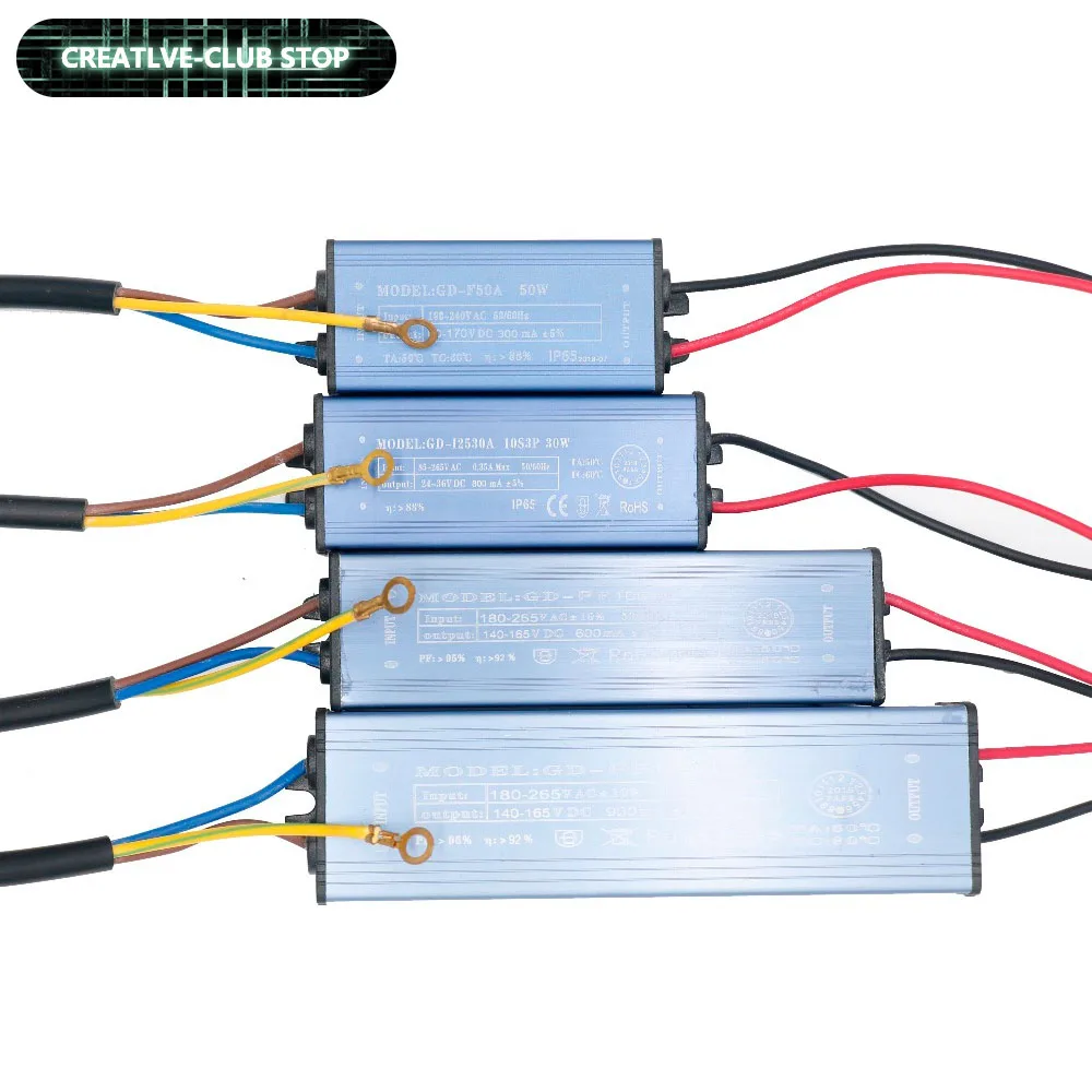 Controlador LED de 30W 50W 100W 150W 300mA 600mA 900mA para fuente de alimentación LED transformadores de iluminación de Control de voltaje de corriente constante - imagen 2